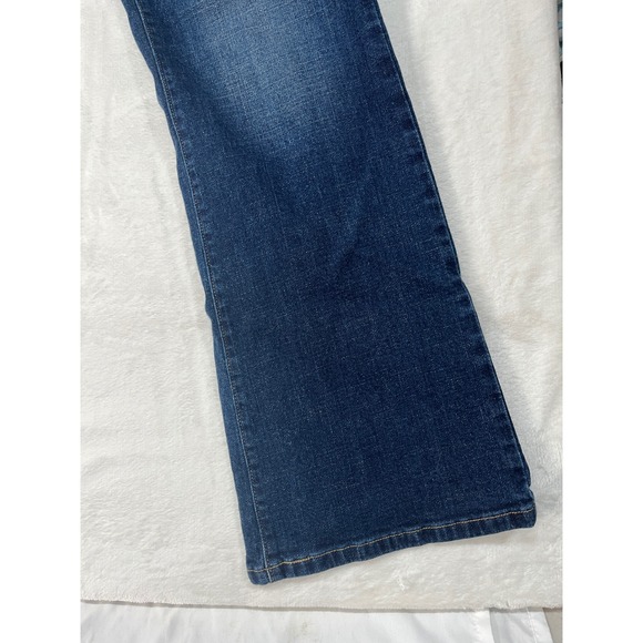 Levis 515 Bootcut Jeans Womens 12M Dark Wash Blue Denim Mid Rise 15516-0136 - Picture 12 of 16